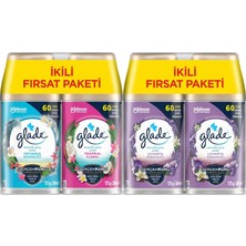 Glade Oda Kokusu Otomatik Sprey Yedek 269ML (4 Lü Set) Okyanus, Tropikal Floral - Lavanta Karma