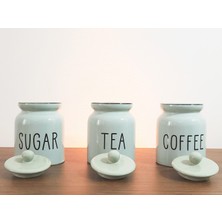 Arte Horeca 3'lü Seramik Çay/kahve/şeker Seti