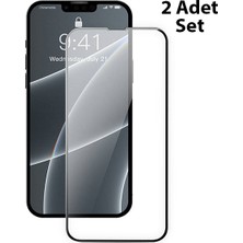 Vendas iPhone 13 Mini Uyumlu 0.23MM 2 Adet Tam Kaplama Cam Ekran Koruyucu
