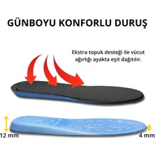 Memory Foam Hafızlı Ayakkabı Tabanı, Visco Konfor Rahat Spor Tabanlık, 1 Çift