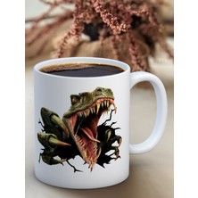 Baskılı Kupa Bardak Seramik Mug -Dinozor