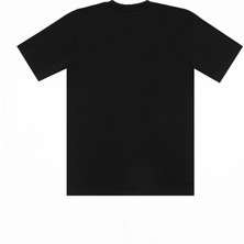 Raining Animals Balina Nakışlı %100 Pamuk Tişört Özel Tasarım Siyah Echo Unisex T-Shirt