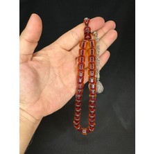 Anemore Collection Toz Kehribar Tesbih Bal Renkli Kapsül Kesim 11MMX10MM T-567