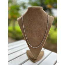 Moonjy Vıp Çelik Silver 60CM Ezme Zincir Kolye