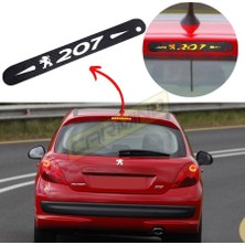 Peugeot 207 Karbon Arka Fren Stop Lambası Sticker