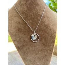 Moonjy Vıp Çelik Silver Halka Kolye