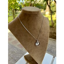 Moonjy Vıp Çelik Silver Halka Kolye