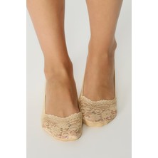 C&city Lacina Dantel Detay Babet Çorap Ten