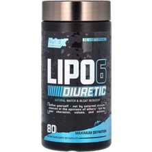 Nutrex Lipo-6 Black Diuretic (Su Atıcı Özelliği) Fast-Acting All-Natural Diuretic Formula! 80 Black Capsul