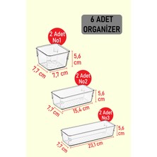 Color House 6 Adet Organizer Set Modüler Düzenleyici Tamamlayıcı Mini Set