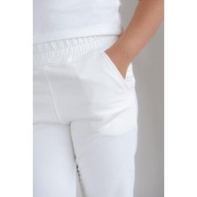 Kız Çocuk Ispanyol Paça Eşofman Altı 761 Ekru