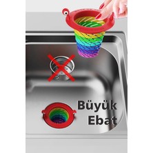 Krizantem Lavabo Süzgeci Renkli 6 Kademeli Mutfak Gider Tıpası Evye Küvet Duşakabin Gider Filtresi