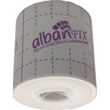 Alban 5m x 5cm  Elastik Hipoalerjenik Flaster Sabitleme Bandı 10 Adet ( 5*5 Flaster)