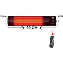 Sunstar Dış Mekan Halojen Soba Infrared Isıtıcı Kumandalı 2000W