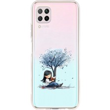 Zeyno Huawei P40 Lite Uyumlu Üzgün Kız Desenli Silikon Kılıf