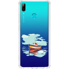 Zeyno Huawei Psmart 2019 Uyumlu Balıkçı Teknesi Desenli Silikon Kılıf
