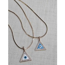 Xuping Jewelry Nazar Boncuk Model Üçgen 316 L Çelik Kadın Kolye