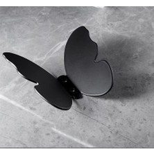 Evimobi Design Kelebek Desenli Metal Askılık - Dekoratif Metal Elbise Askısı - Banyo Havlu Bornoz Askısı - Portmanto Askısı