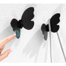 Evimobi Design Kelebek Desenli Metal Askılık - Dekoratif Metal Elbise Askısı - Banyo Havlu Bornoz Askısı - Portmanto Askısı
