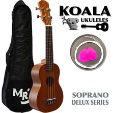 Delux Soprano Ukulele Seti Koala Kılıf+Pena+Takım Tel Hediye KA5215MS