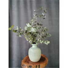 Tekno Trust Kuru Çiçek Şoklanmış Okaliptus Demeti Yeşil (50 Cm)