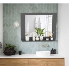 Banyo Aynası Lavabo Aynası Dekoratif Ayna 60X45 cm Yatay
