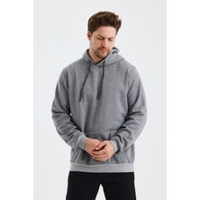 Monox Erkek Kapşonlu Muline 3 Iplik Sweatshirt