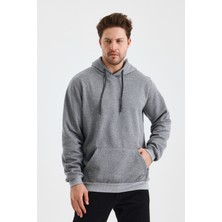 Monox Erkek Kapşonlu Muline 3 Iplik Sweatshirt