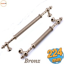 Badem10 Ladin Metal Kulp 224 mm - 22.4 cm Mobilya Çekmece Mutfak Dolabı Dolap Kulpları Kulpu Kulpları