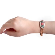 Zeynep Büyükbay Bakır Künye Beyaz Bileklik