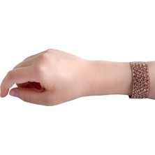 Zeynep Büyükbay Yaşam Çiçeği Desenli Bakır Kelepçe