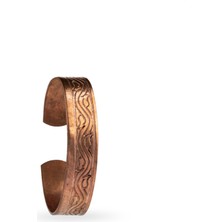 Zeynep Büyükbay Desenli Bakır Bileklik (Ayarlanabilir) Model 4