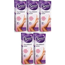 Sesu Tüy Dökücü Krem 40ML Hassas Ciltler (5 Li Set)