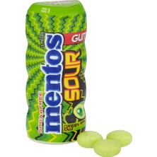 Mentos Sour Yeşil Elma Aromalı Şekersiz-Tatlandırıcılı Ekşi Draje Sakız 30G (2 Adet)