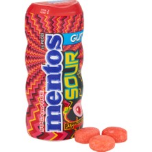 Mentos Sour Çilek Aromalı Şekersiz-Tatlandırıcılı Ekşi Draje Sakız 30G (2 Adet)