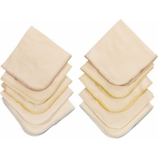 Bebek Overloklu Penye Mendil 10'lu Paket 28X28 cm