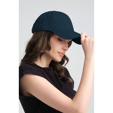 Robanu Spor Kep Şapka Ayarlanabilir Tokalı Lacivert Gabardin Kep Şapka Baseball Cap