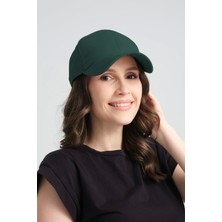 Robanu Spor Kep Şapka Ayarlanabilir Tokalı Petrol Yeşili Gabardin Kep Şapka Baseball Cap