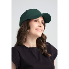 Robanu Spor Kep Şapka Ayarlanabilir Tokalı Petrol Yeşili Gabardin Kep Şapka Baseball Cap