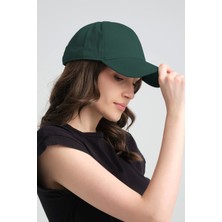 Robanu Spor Kep Şapka Ayarlanabilir Tokalı Petrol Yeşili Gabardin Kep Şapka Baseball Cap