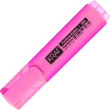 Kraf Fosforlu Kalem 385 Pembe-1 Adet