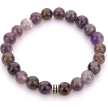 Tesbihkenti 1. Kalite Ametist Taşı Bileklik 8 mm