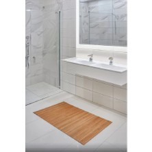 Sever Bambu Iç Ve Dış Mekan Kaydırmaz Su Geçirmez Banyo Paspası 50 X 80