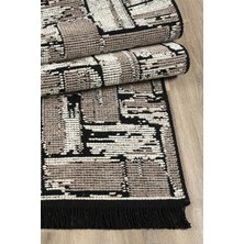 Sere Serpe Kaymaz Taban Yıkanabilir Oturma Odası Salon Çocuk Odası Mutfak Chenille Kilim 282 Bej