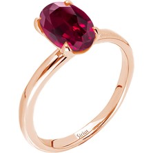 Sirius Pırlanta Oval Kesim Pembe Turmalin Tektaş Yüzük 0431R0018