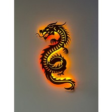 Tasagram Ledli Metal Ejderha Tablo