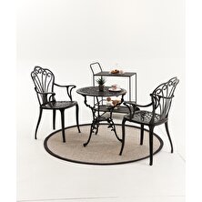 Black Döküm Bistro Set