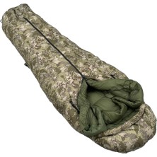 Bushlove Snag Military -44C 800 Fill Kamuflaj Kaz Tüyü Ultralight Uyku Tulumu (Kolları Çıkabilir)