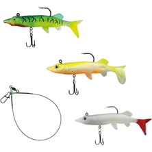 Sea Horse Crazy Plus 12 cm Soft Lure, Silikon, 3 Pcs