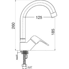 Penta P758 Libra Yüksek Lavabo Bataryası